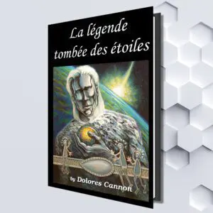 Black book with a man made of silver holding a golden sphere as the book cover in French texts
